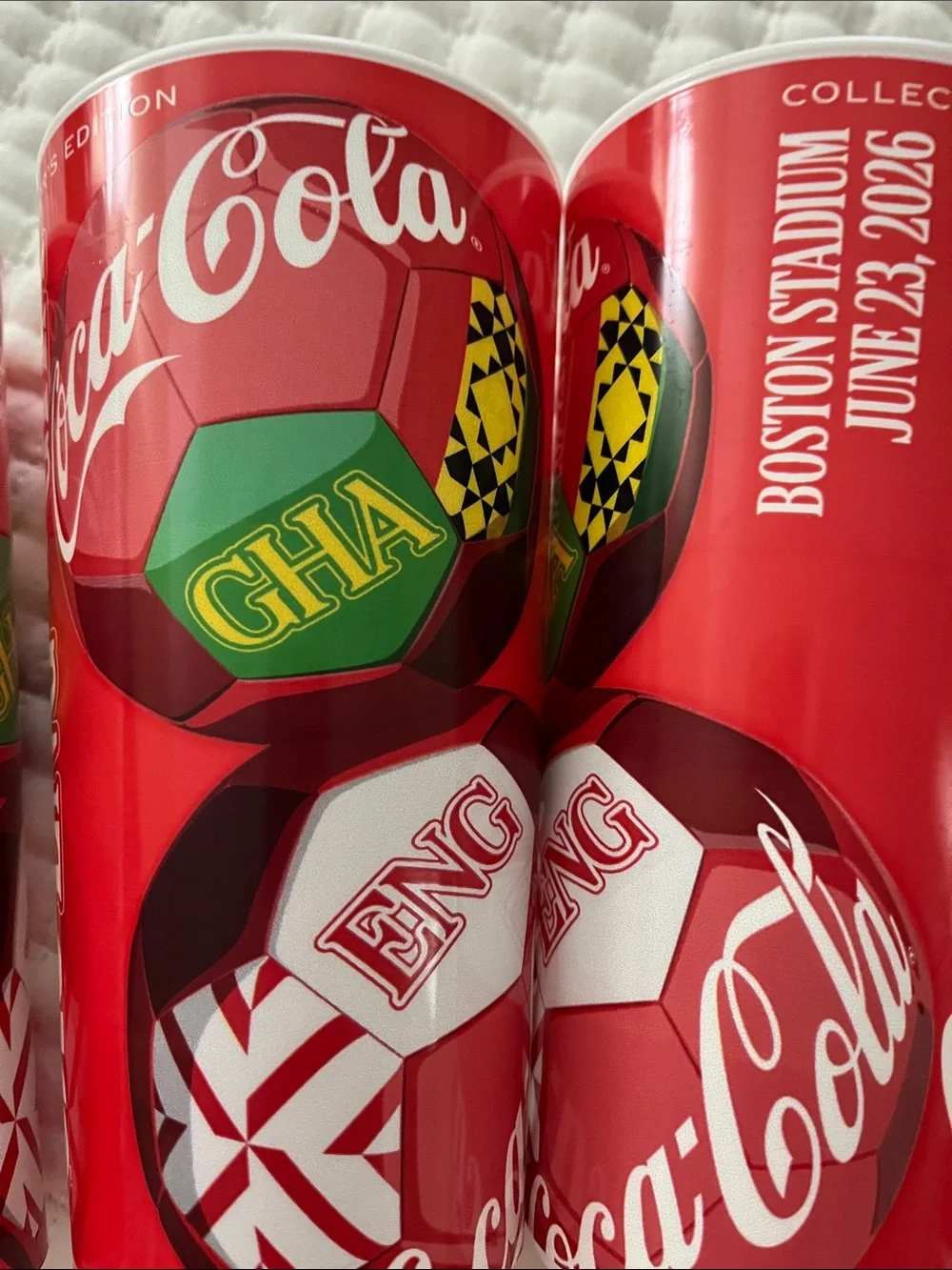 ⚽️ England vs Ghana World Cup Coca-Cola Red and White Collector Cup 🏟️